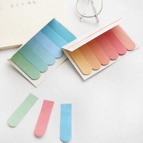 Cute Solid Color Sticker Bookmark Marker
