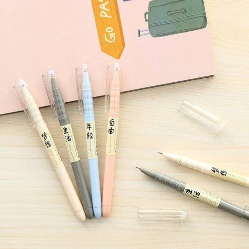 4Pcs/lot 0.5mm Cute Kawaii Plastic Ink Gel Pen