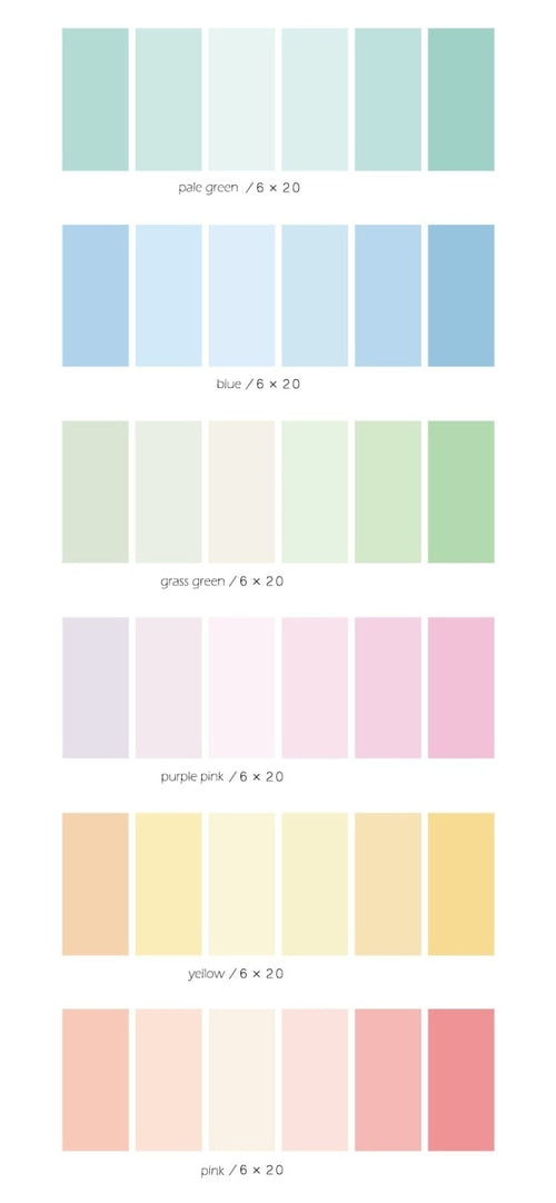 Cute Solid Color Sticker Bookmark Marker