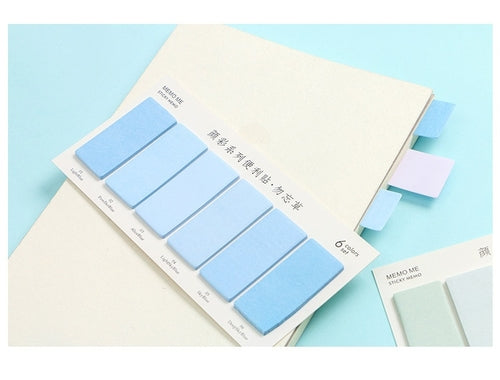 Cute Solid Color Sticker Bookmark Marker