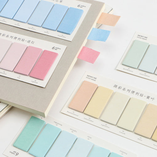 Cute Solid Color Sticker Bookmark Marker