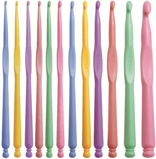 12-Pc Ergonomic Crochet Hooks